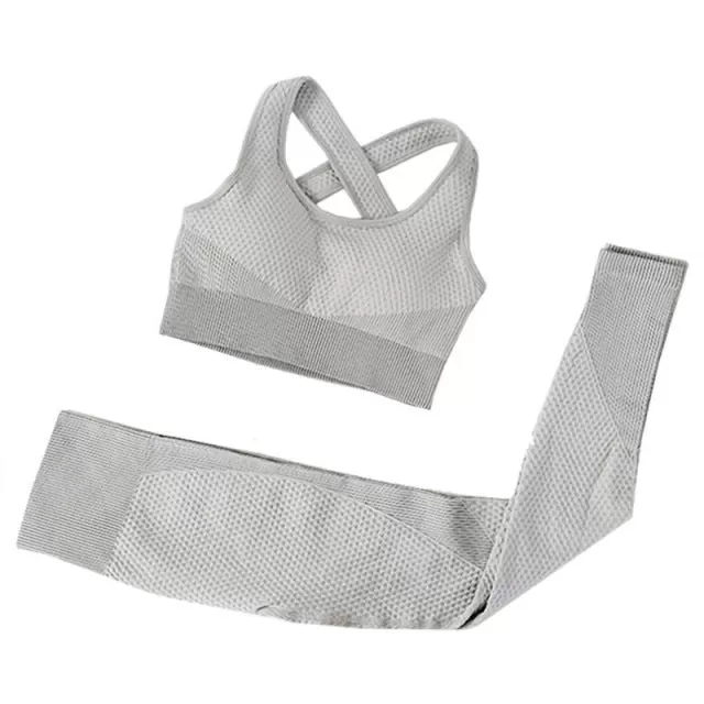 2/3Pcs Seamless Yoga Set Gym Fitness Clothing Women Yoga Suit Sportswear Female