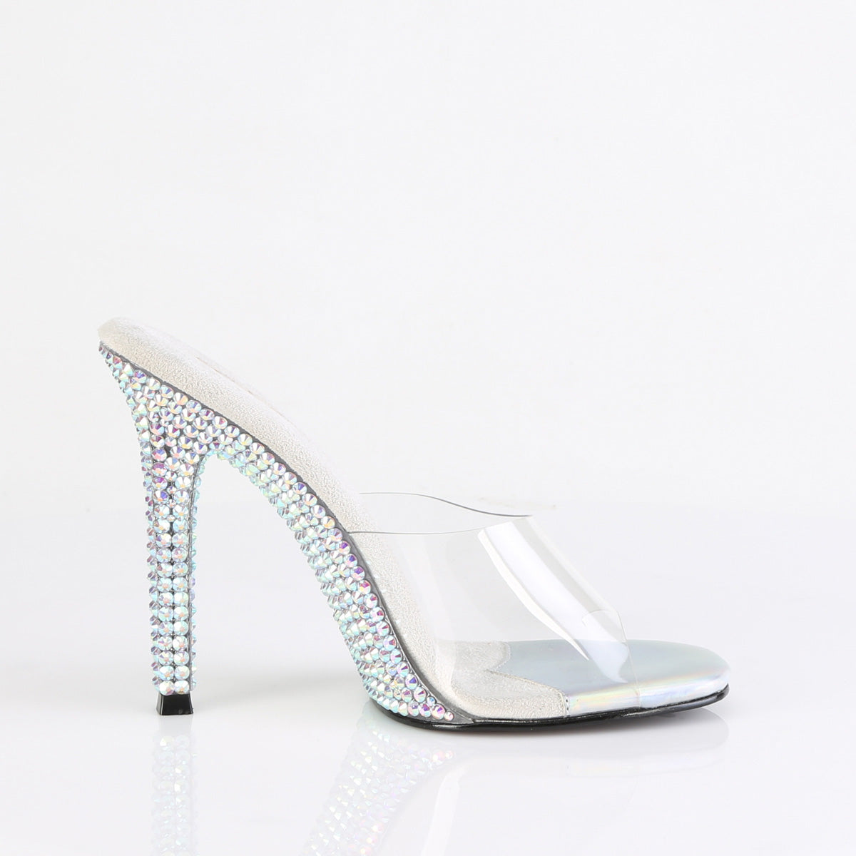 4 Inch Heel GALA-01DML Clear Rhinestone