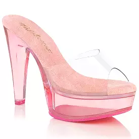 5 Inch Heel MARTINI-501 Clear Baby Pink