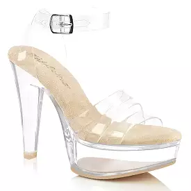 5 Inch Heel MARTINI-505 Clear Cream