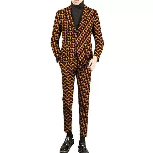 African 2-Button Suit