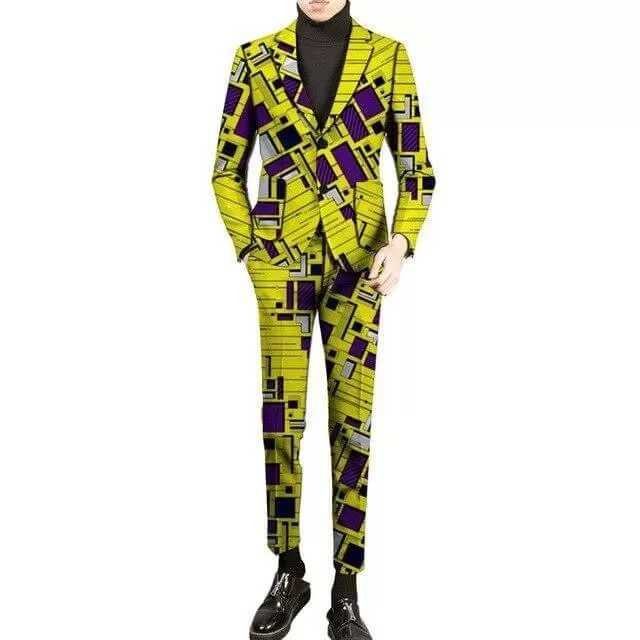 African 2-Button Suit