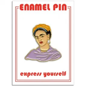 Artist With Shawl Enamel Pin