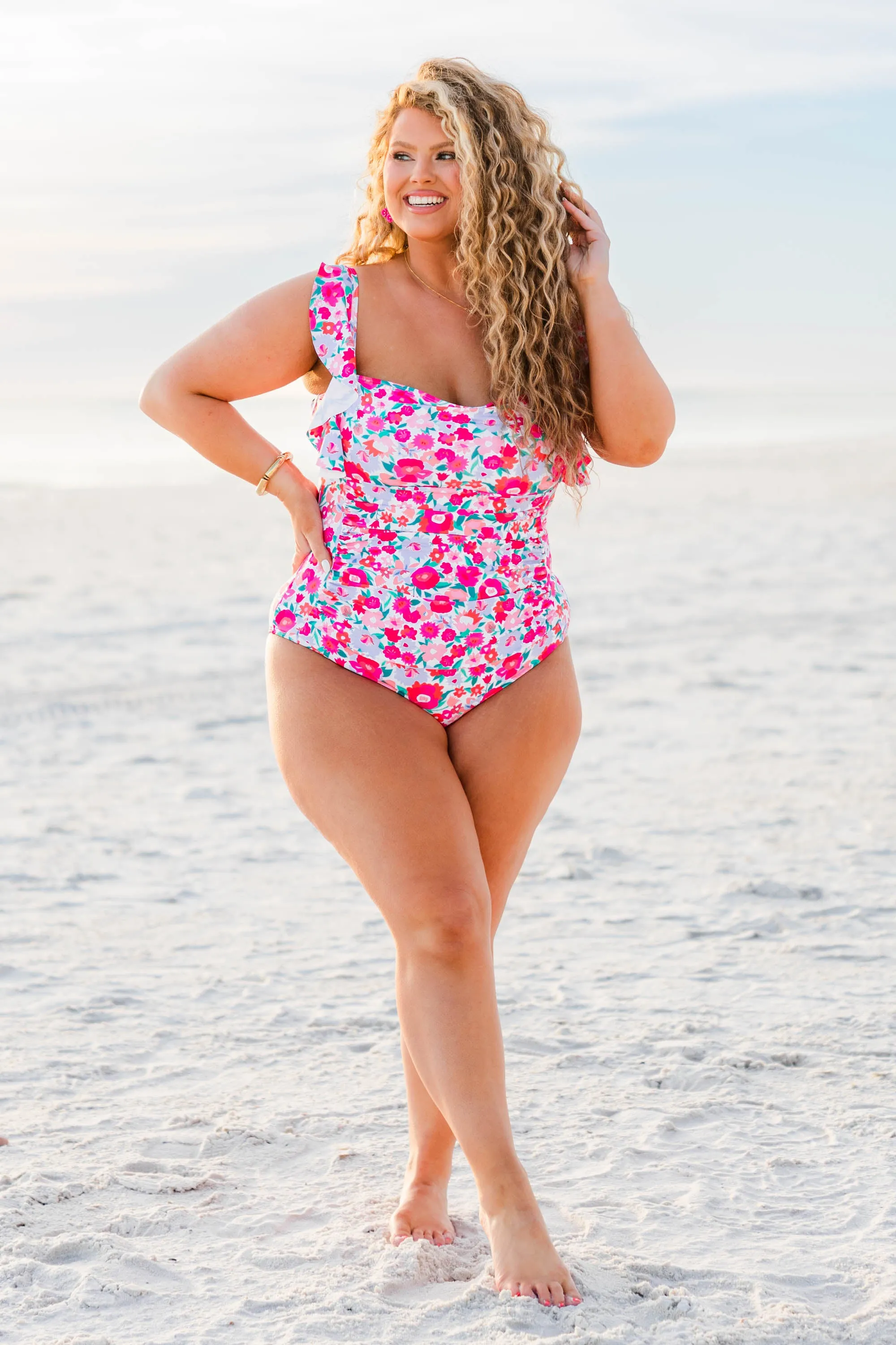 Bahama Beauty Swimsuit, Pink Floral