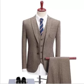 Big Business Tweed 3 Piece Suit