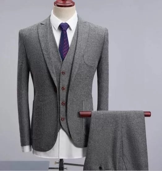 Big Business Tweed 3 Piece Suit