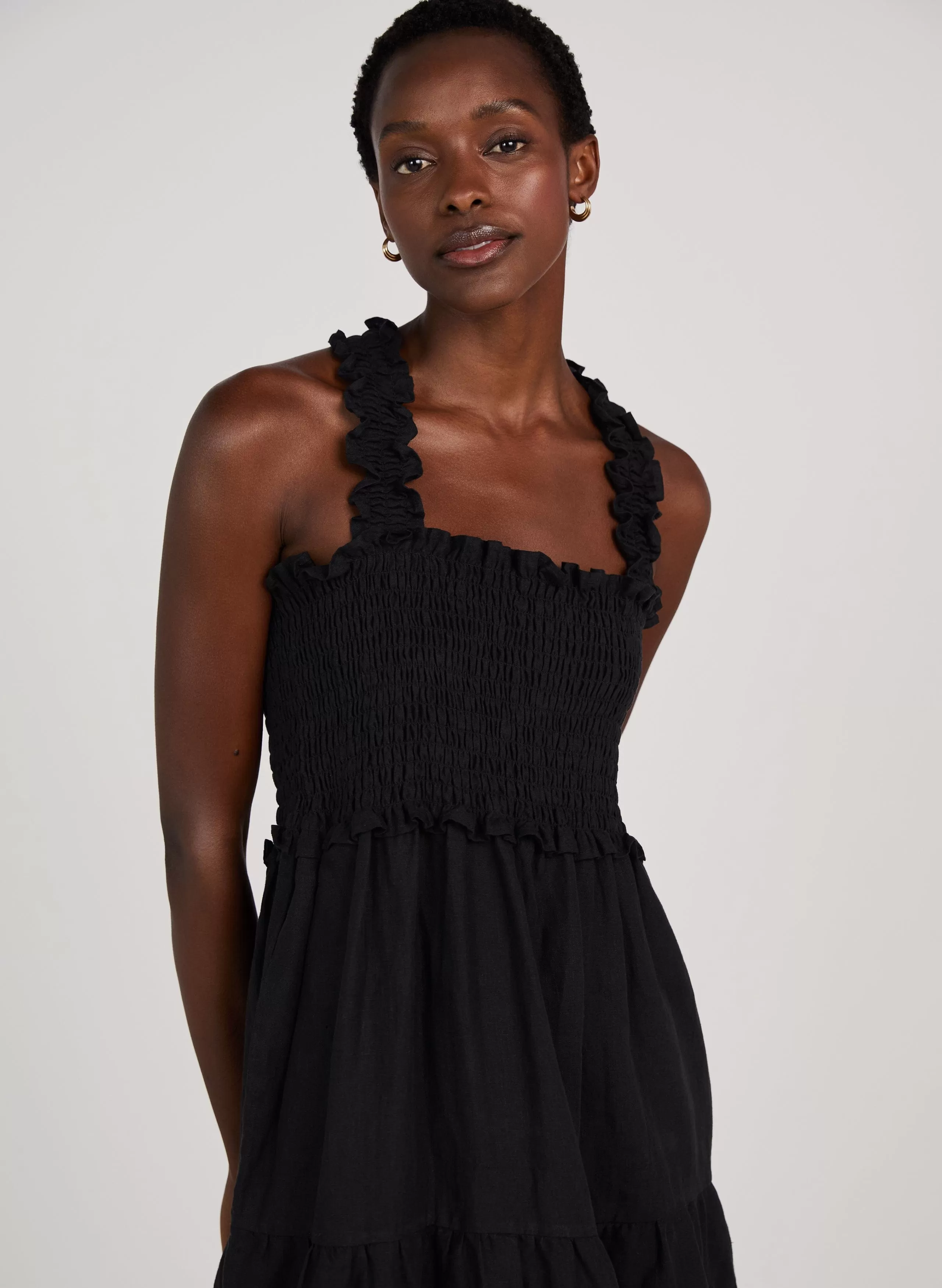 Braylee Hemp Dress | Caviar Black