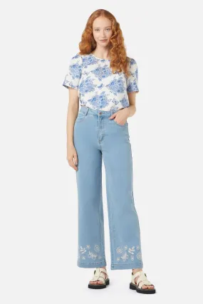 Butterfly Embroidered Jean