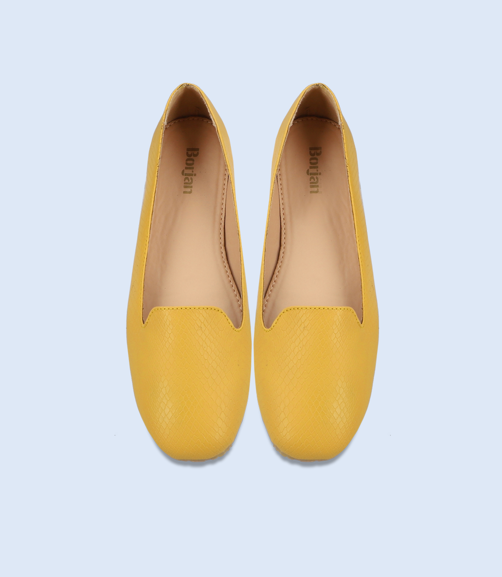 BW8307-MUSTARD-Women Casual Pumps