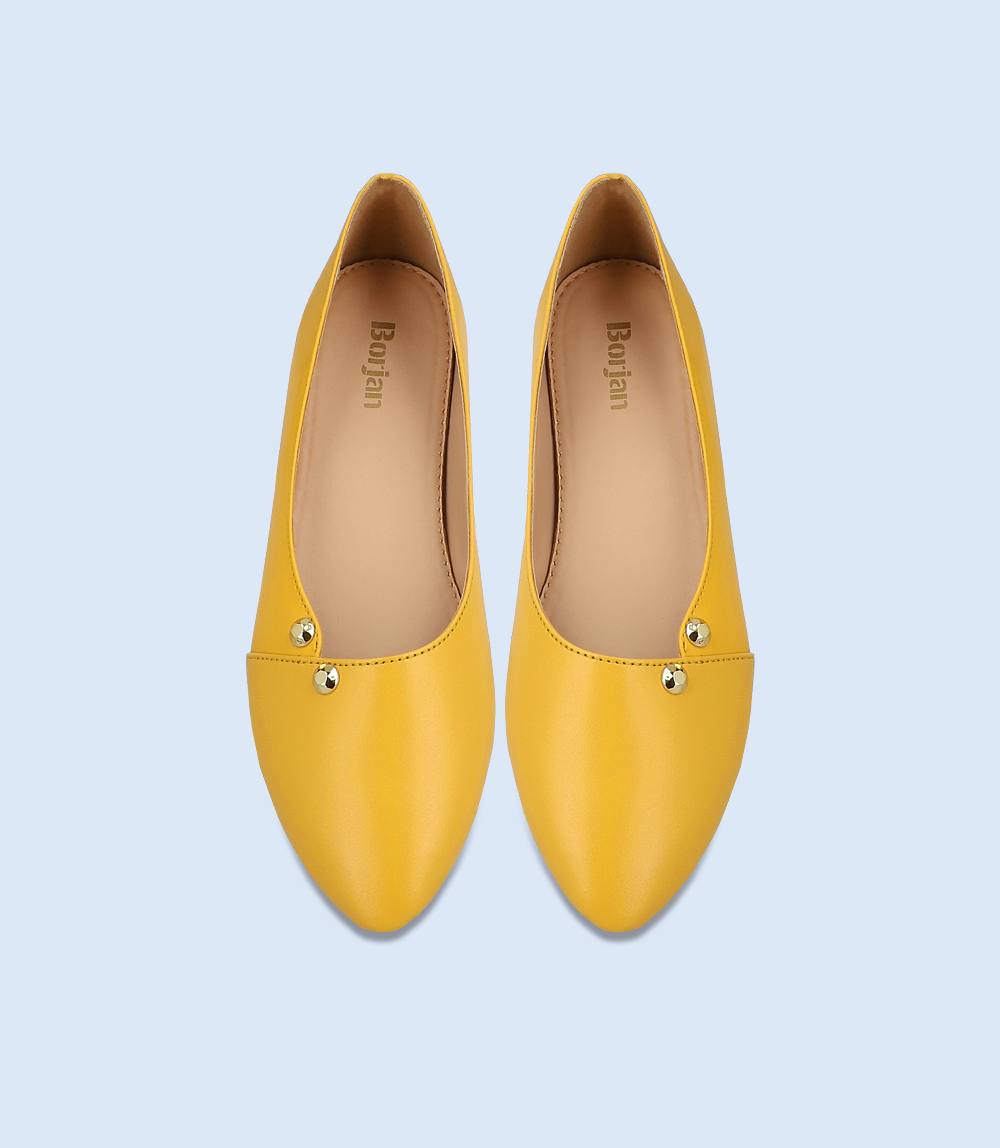 BW8311-MUSTARD-Women Casual Pumps