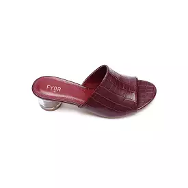 Clear Round Box Heel HL 35