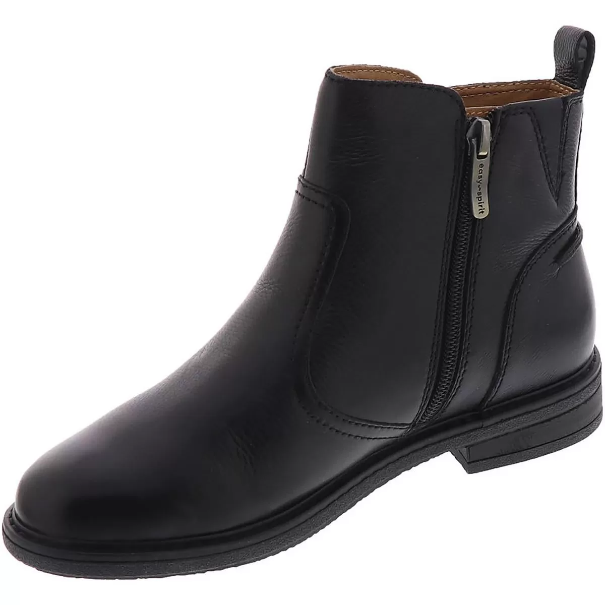 Easy Spirit Womens Juna Leather Ankle Booties