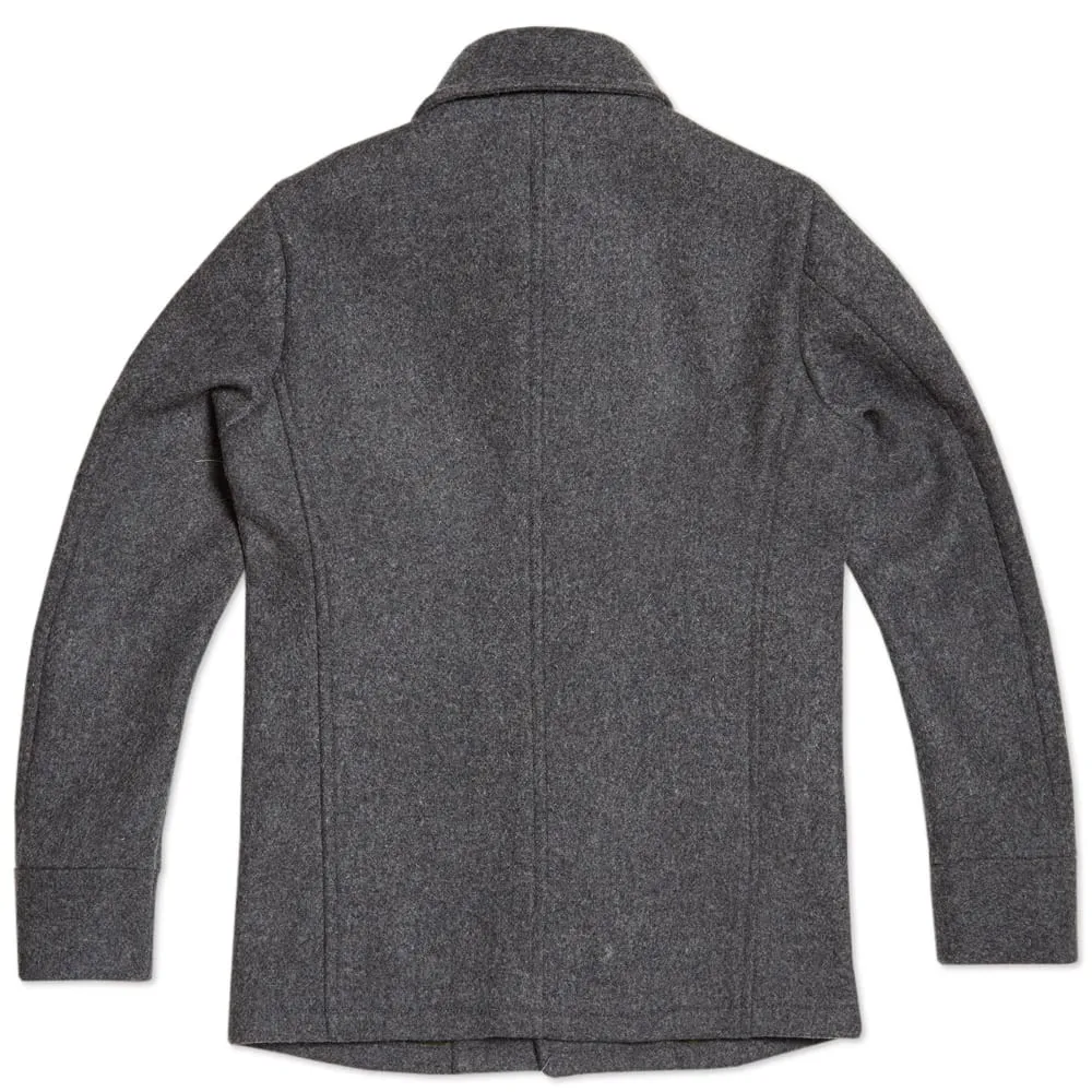 Edifice Melton Shawl Collar CoatGrey