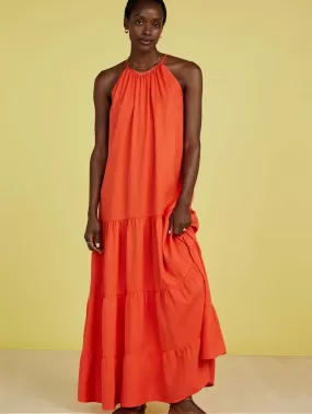 Everly TENCEL Maxi Dress | Tangerine