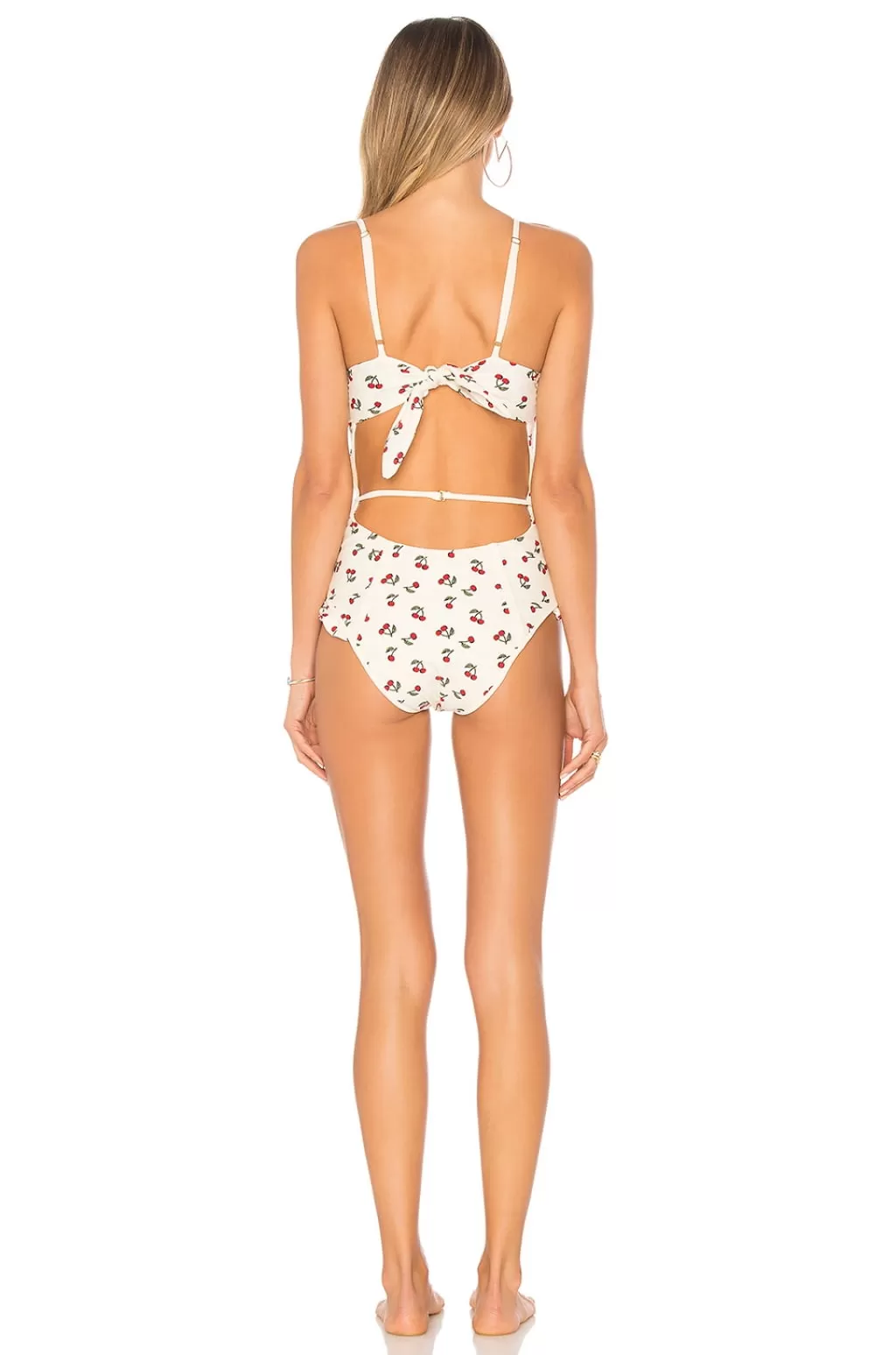 For Love and Lemons Mon Cheri One Piece Swim Suit Cherry