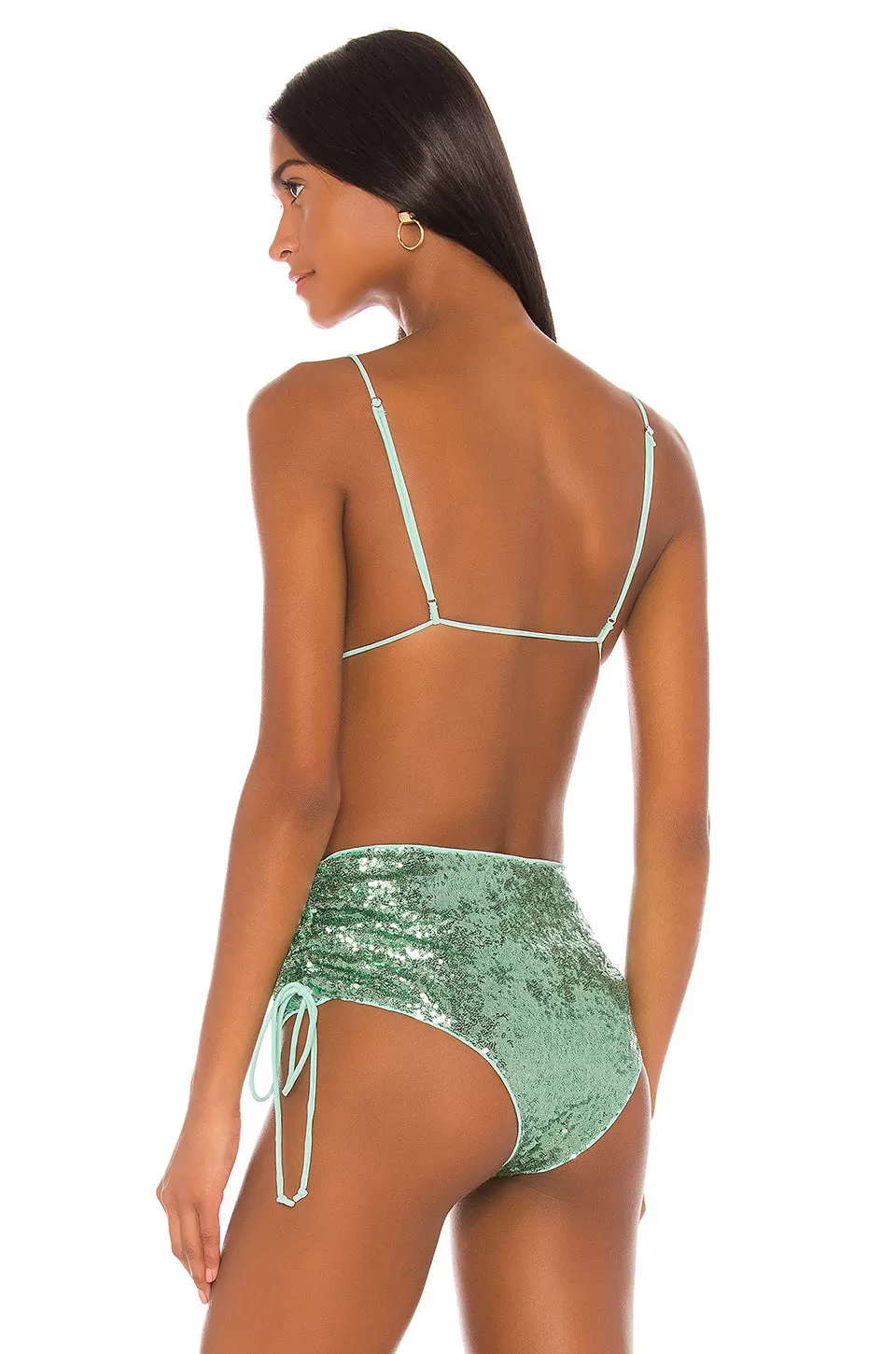 For Love and Lemons Swim Barbados Bikini Hi Waist Bottoms