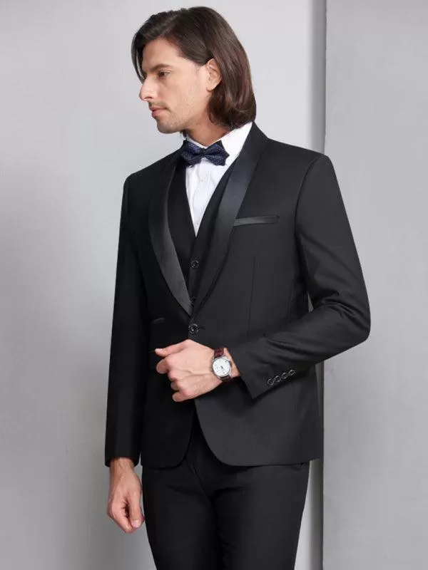 Formal Slim Fit Three Piece Tuxedo Suit