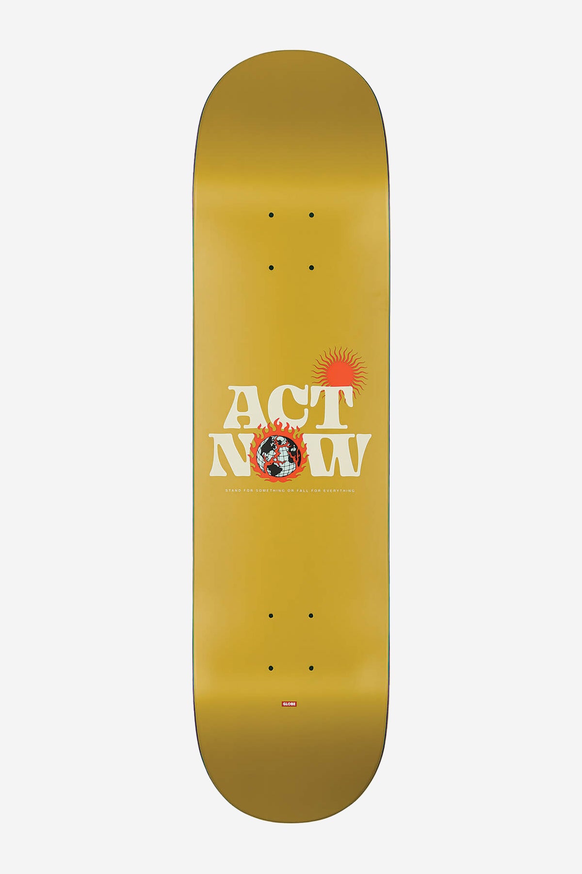 G1 Act Now - Mustard - 8.0 Skateboard Deck