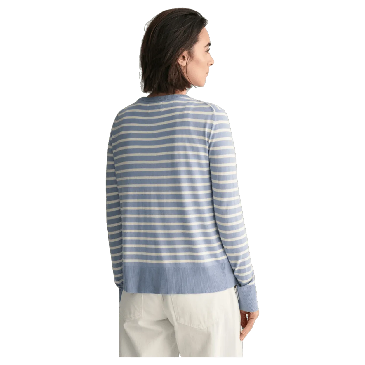 GANT Fine Knit Striped Cardigan