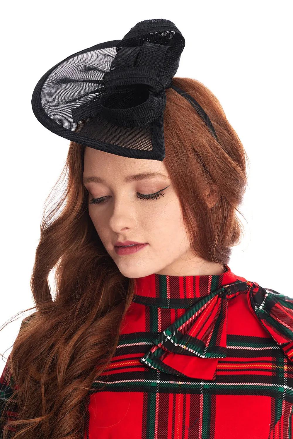 HAYLEY SINAMAY TEARDROP FASCINATOR