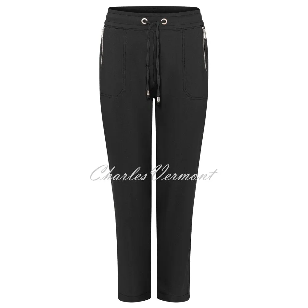 I’cona Casual 7/8th Cropped Trouser – Style 61012-54927-90 (Black)