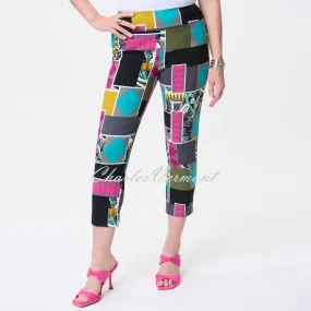 Joseph Ribkoff Patchwork Printed Cropped Trouser - Style 231253