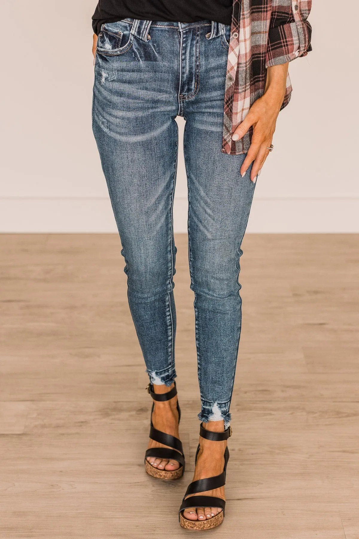 KanCan High-Rise Skinny Jeans- Catalina Wash