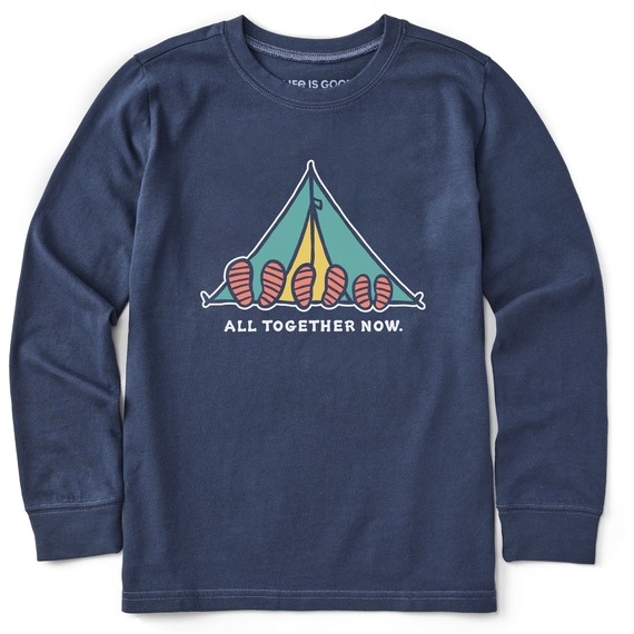 Kids All Together Tent Long Sleeve Crusher Tee