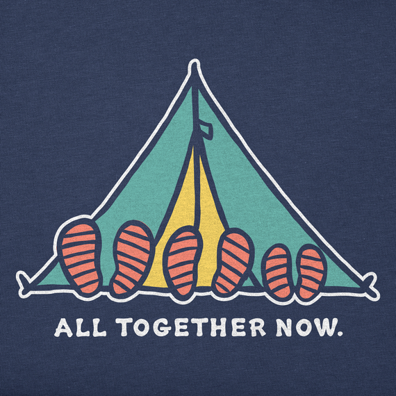 Kids All Together Tent Long Sleeve Crusher Tee