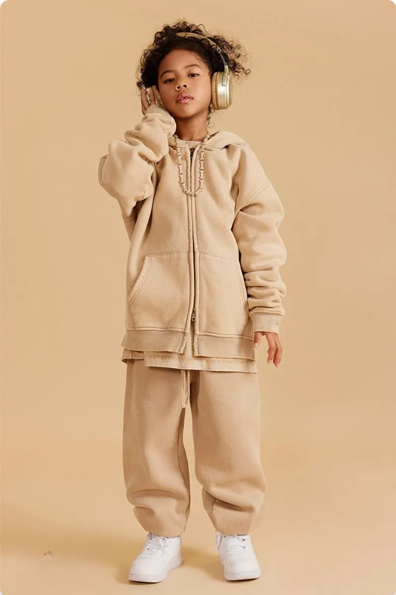 Kids Solid Color Hoodie