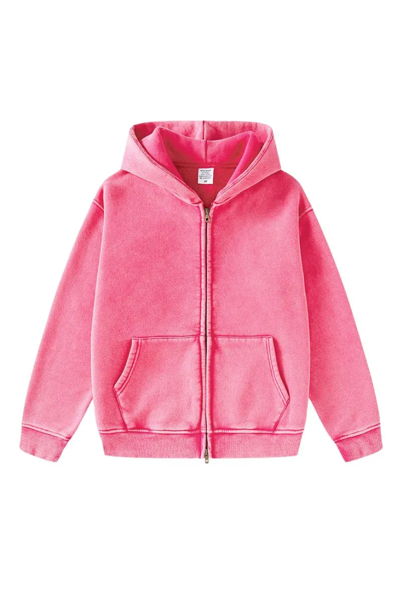 Kids Solid Color Hoodie