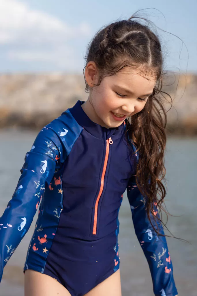 Long-Sleeve Rash Suit - Blue Ocean