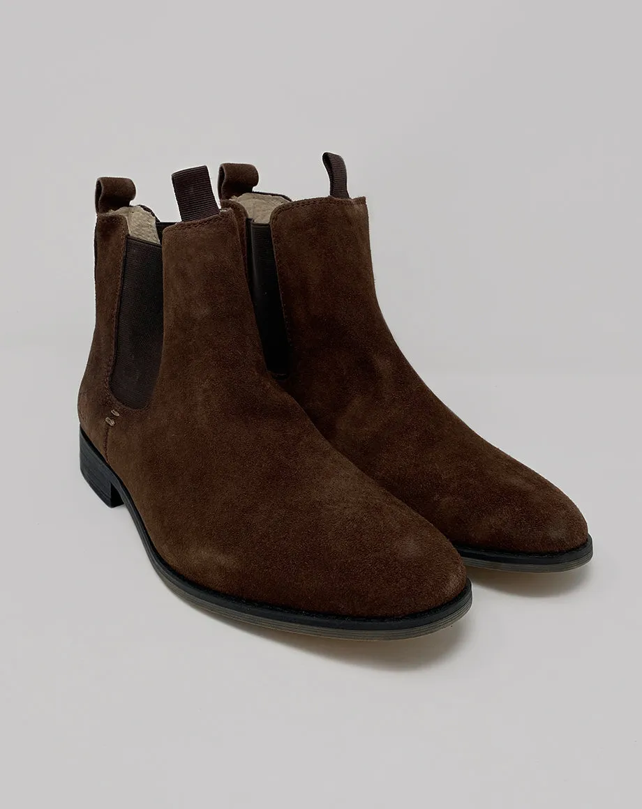 LUCIFER MEN’S SUEDE CHELSEA BOOTS | CHOCOLATE