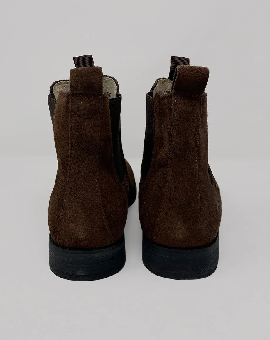 LUCIFER MEN’S SUEDE CHELSEA BOOTS | CHOCOLATE