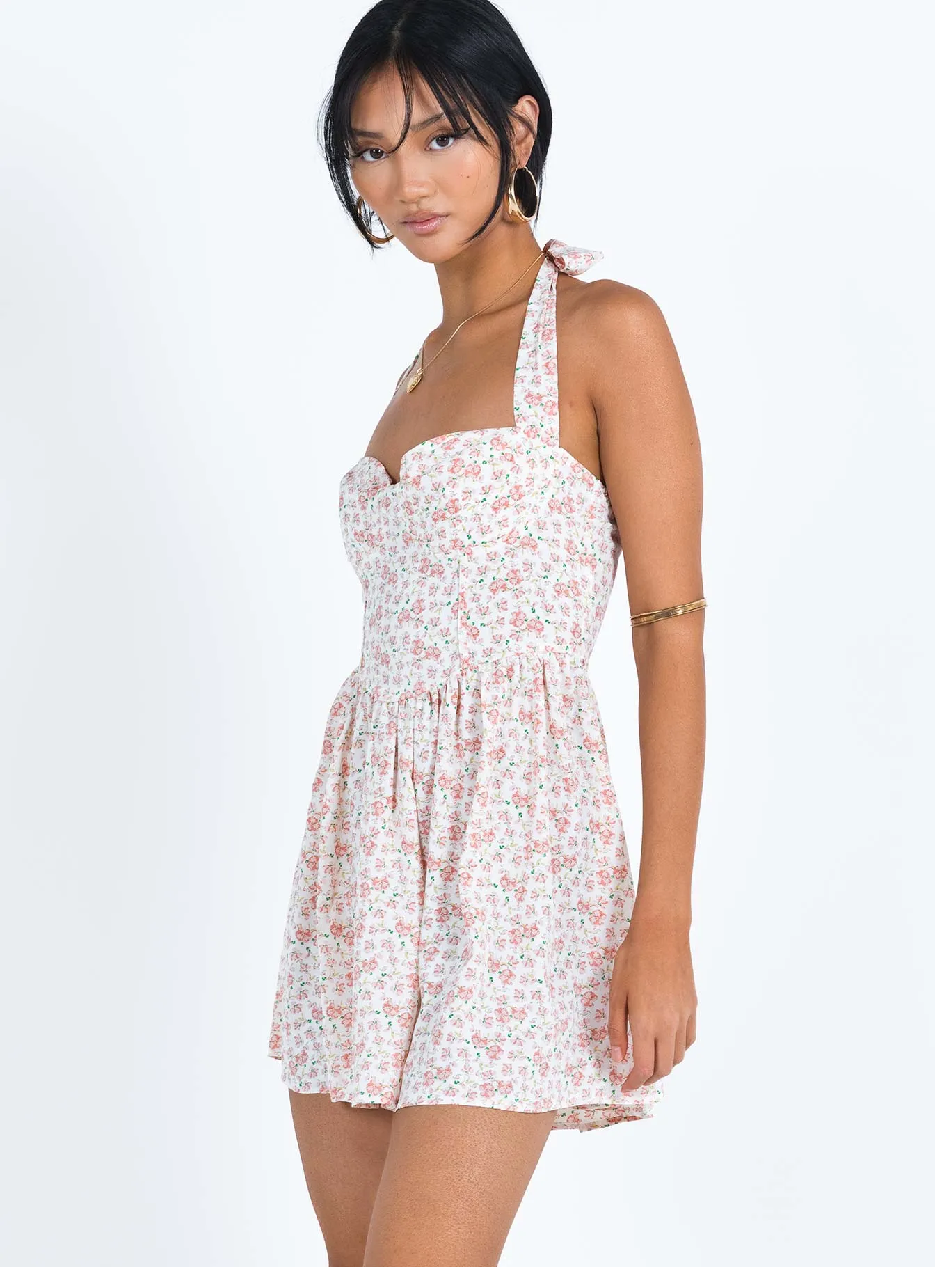 Lyle Mini Dress Pink Floral