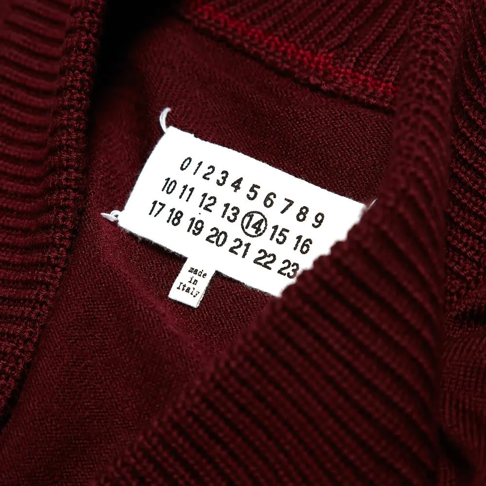 Maison Martin Margiela 14 Shawl Collar CardiganBordeaux