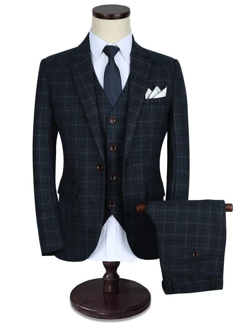 McCartney Three Piece Plaid Suit