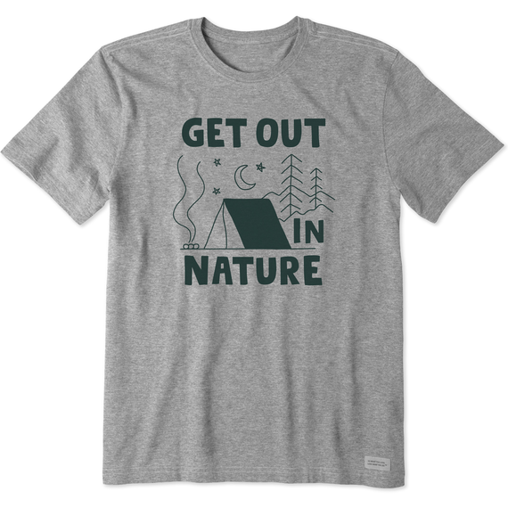 Men's Get Out in Nature Tent Short Sleeve  Tee