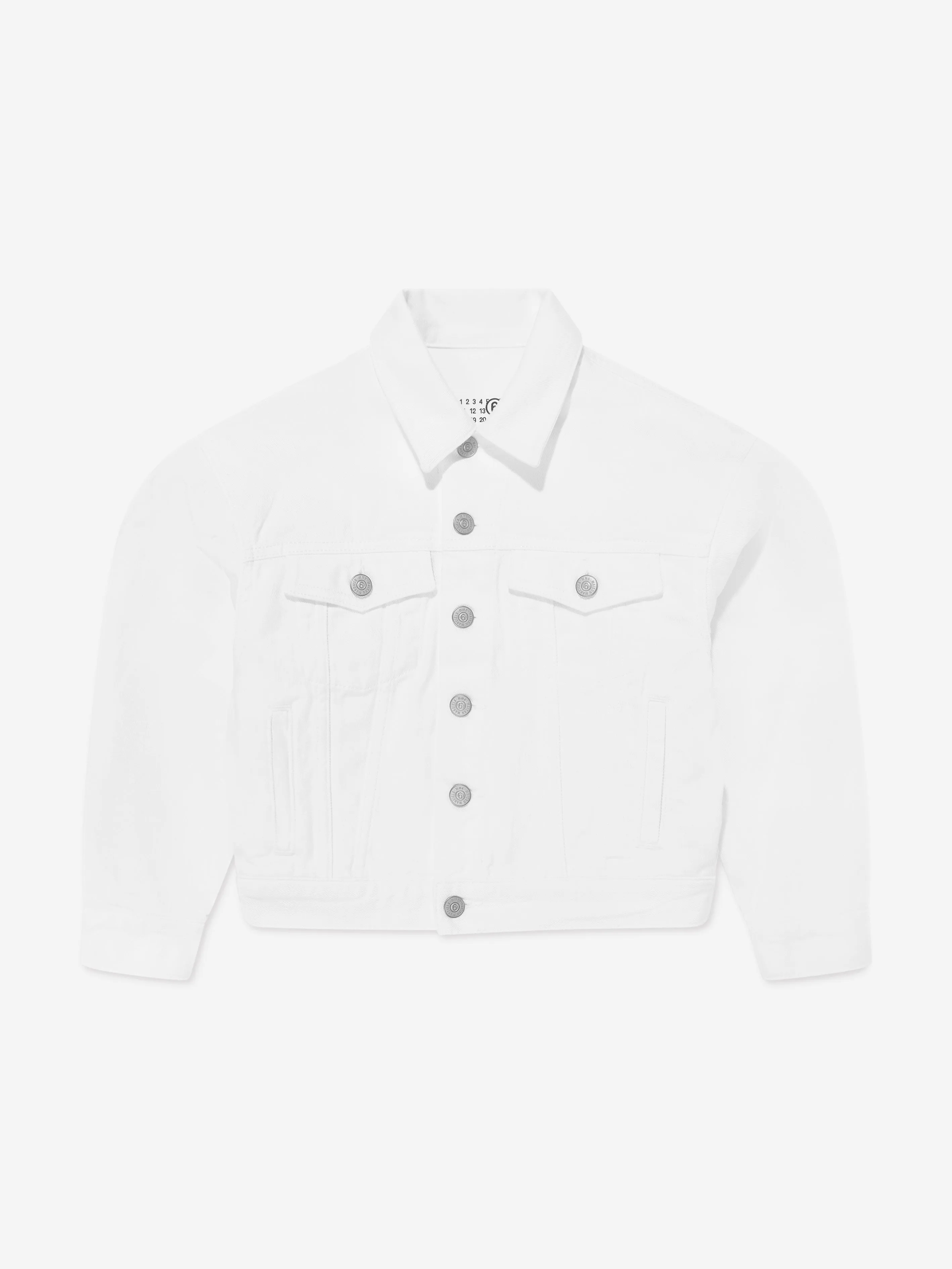 MM6 Maison Margiela Kids Denim Jacket in Ivory