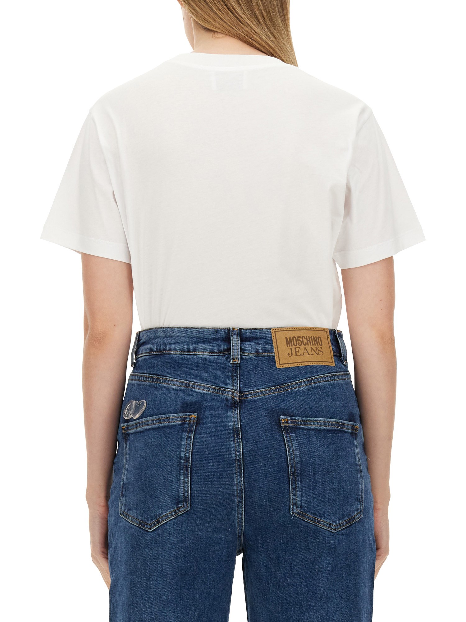 MOSCHINO JEANS    T-SHIRT WITH LOGO