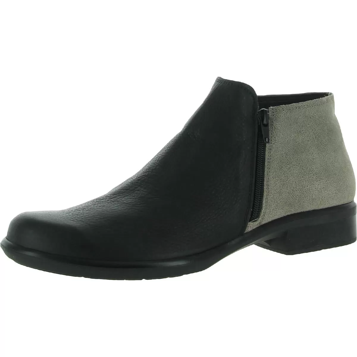 Naot Womens Helm Leather Block Heel Ankle Boots