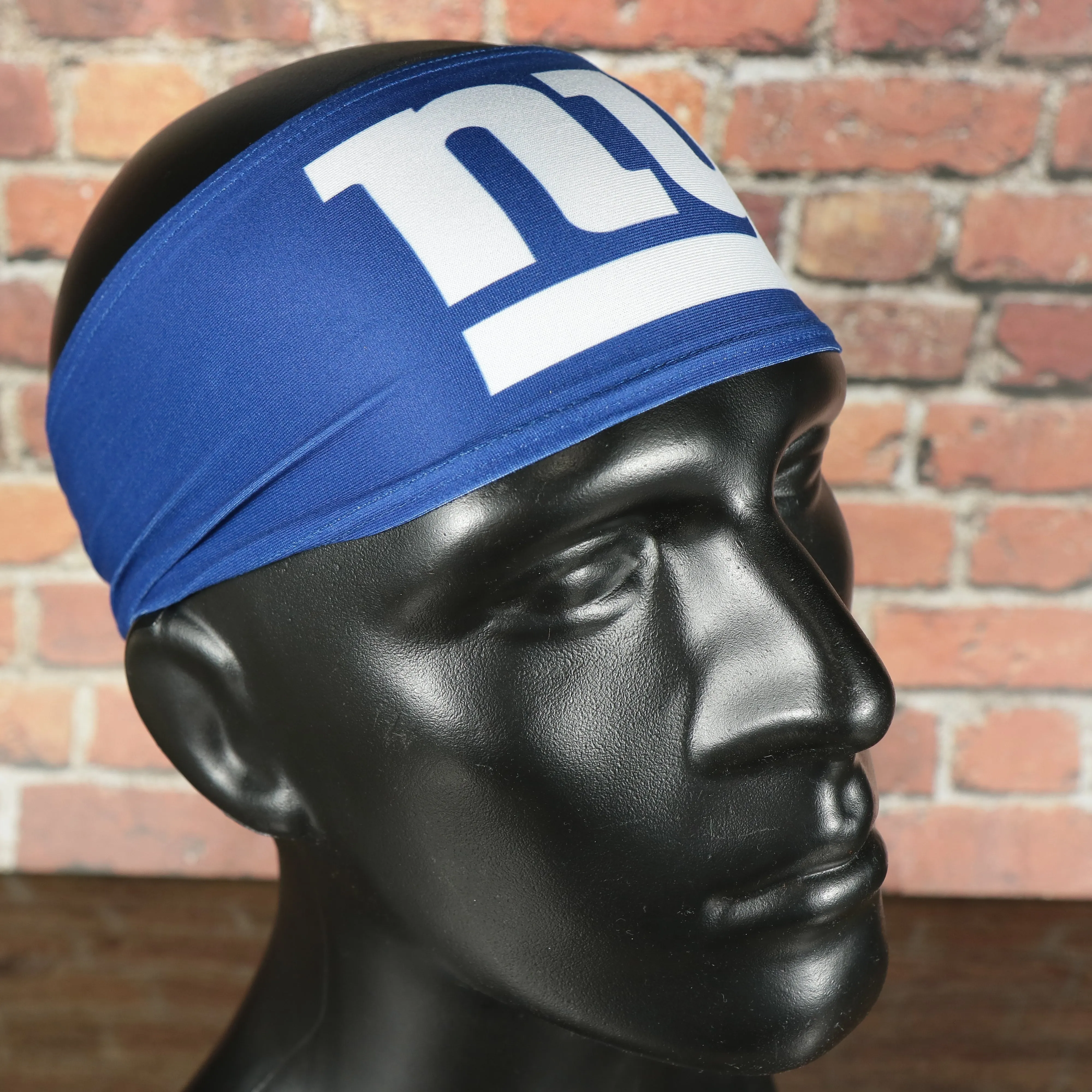 New York Giants Moisture Wicking UPF 50+ Blue Headband | Officially Licensed Junk Brands