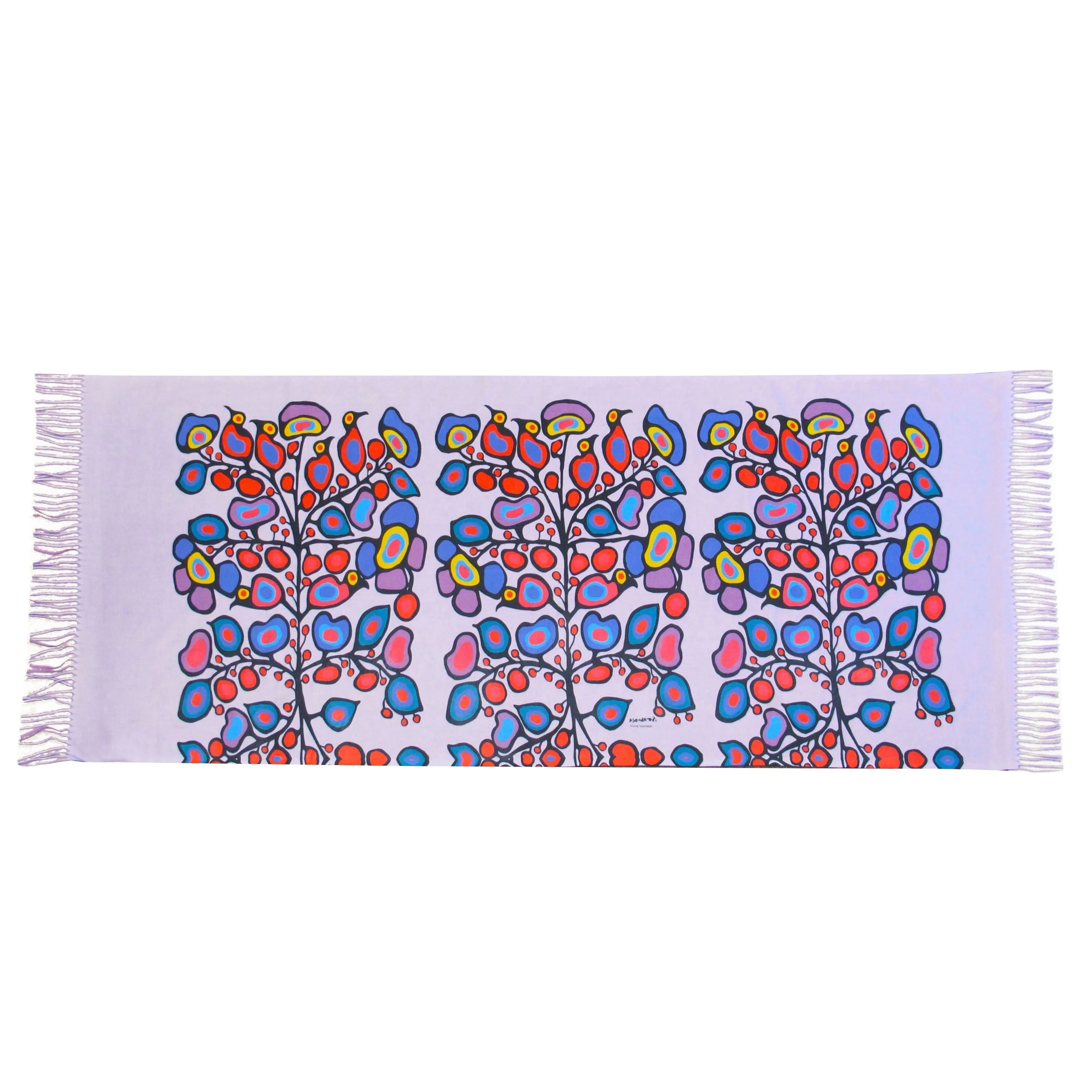 Norval Morrisseau Woodland Floral Eco-Shawl