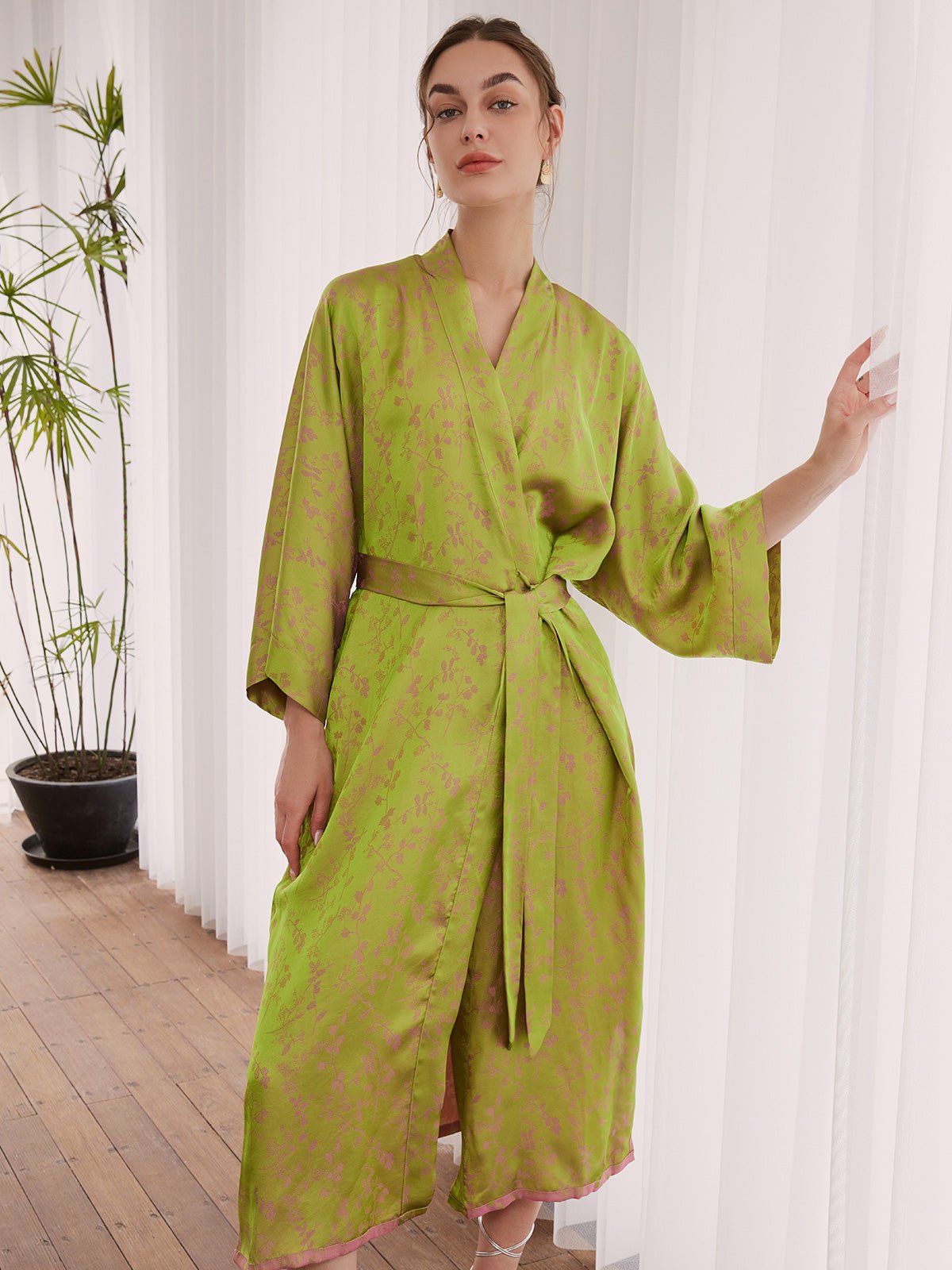 Oriental Reversible Kimono Robe