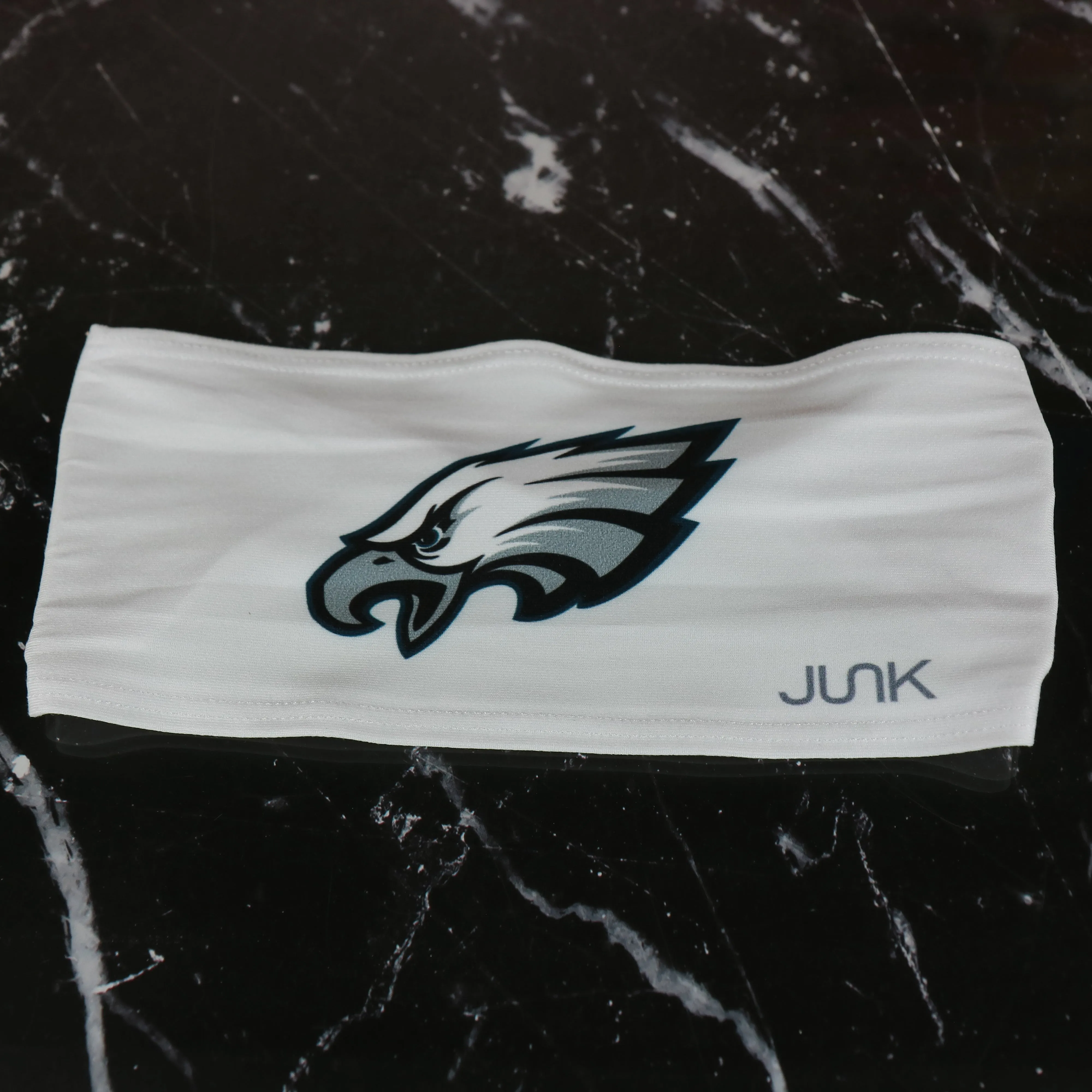 Philadelphia Eagles Moisture Wicking UPF 50+ White Headband | Officially Licensed Junk Brands