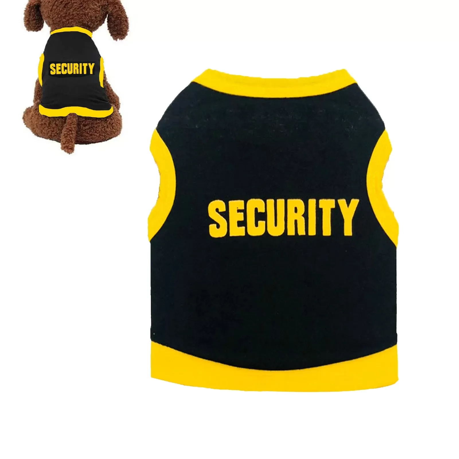 Police Suit Cosplay Dog Clothes Black Elastic Vest Puppy T-Shirt Coat Accessories Apparel Costumes  Pet Clothes for Dogs Cats