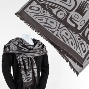 Polyester Jacquard Shawl | Bear Box by Clifton Fred