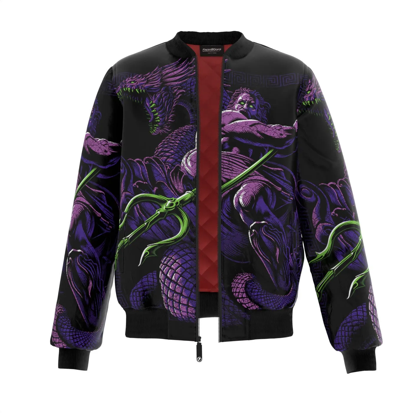 Poseidon Dragon Bomber Jacket