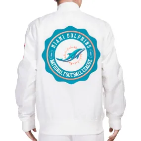 PRO STANDARD: Dolphins Crest Emblem Satin Jacket