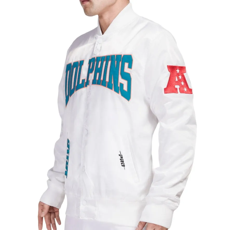 PRO STANDARD: Dolphins Crest Emblem Satin Jacket